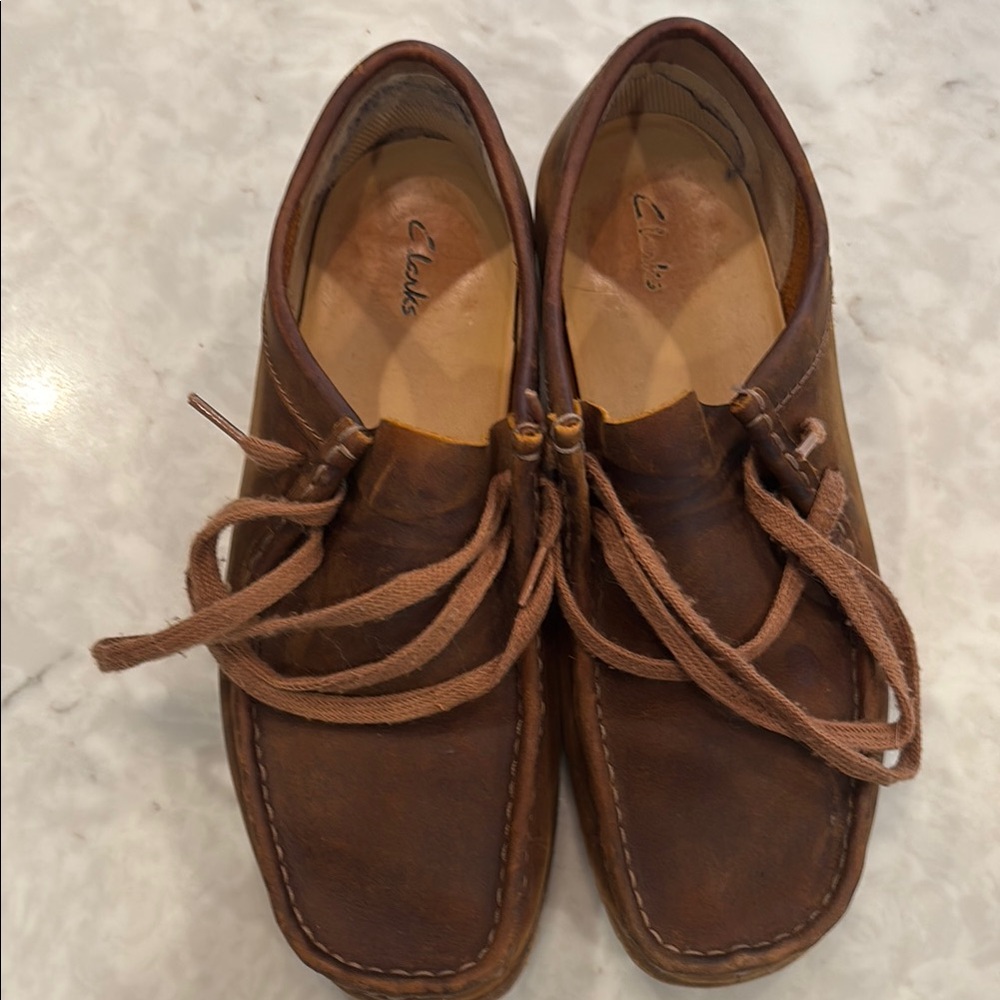 Clarks Men's Rustic Brown Leather Loafers